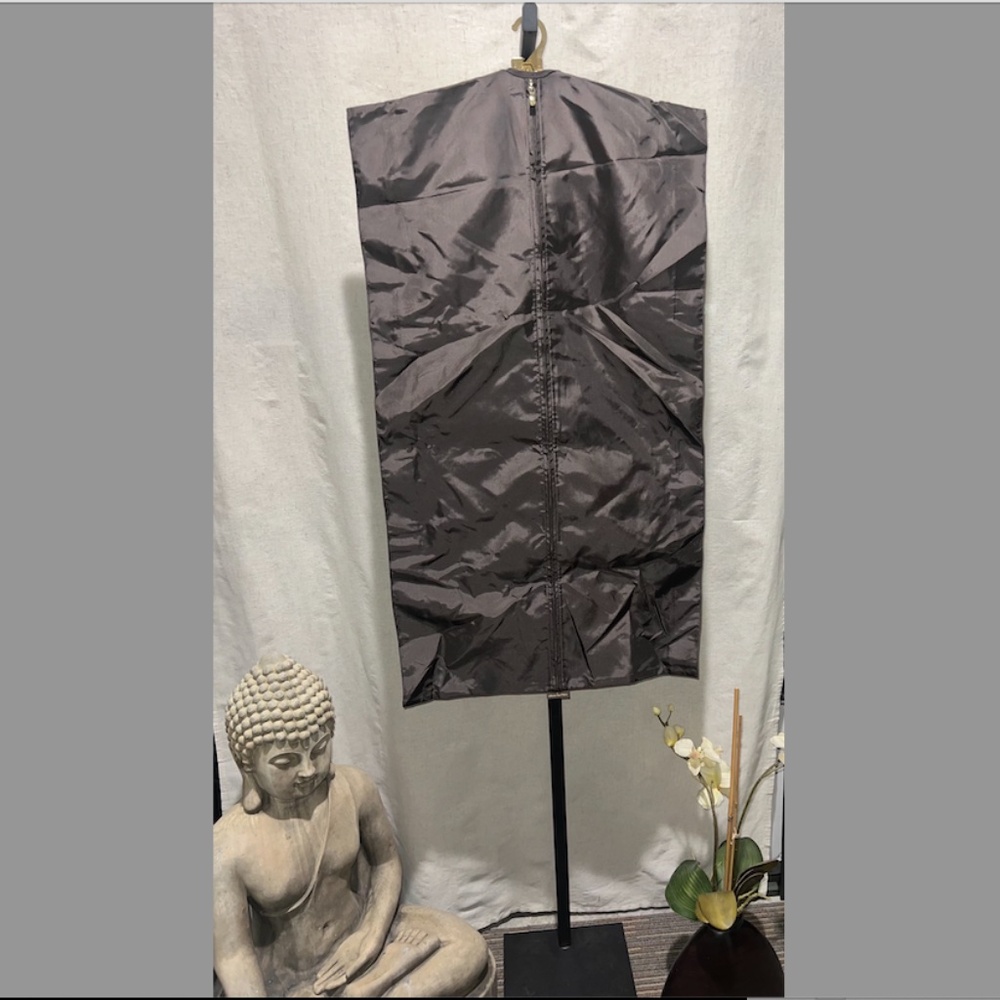 Louis Vuitton Garment Bag, Brown Canvas with Gold Hanger LV